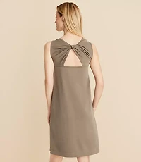 Lou & Grey Sandwashed Cutout Back Mini Dress