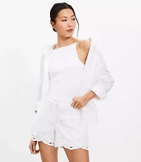 Riviera Shorts in Eyelet