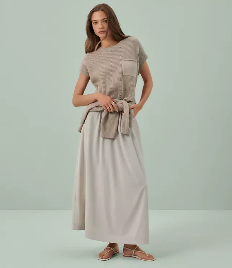 Lou & Grey Wanderweave Maxi Pocket Skirt