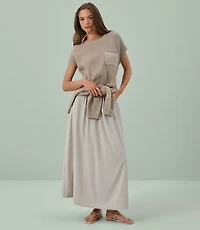 Lou & Grey Wanderweave Maxi Pocket Skirt