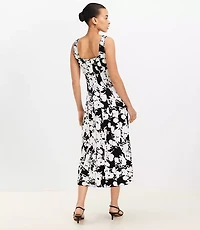 Garden Seamed Ponte Midi Dress