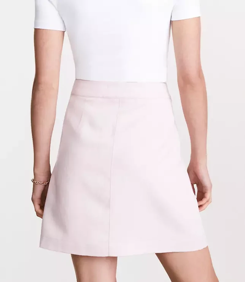 Petite LOFT Versa Pure Spun Mini Pocket Skirt