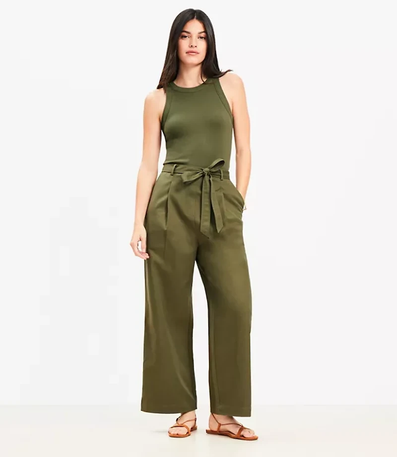Perfect Ribbed Mixed Media Jumpsuit