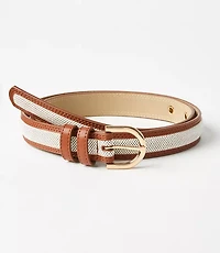 Woven Canvas Double Keeper Belt