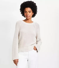 Linen Wide Sleeve Sweater