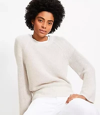 Linen Wide Sleeve Sweater