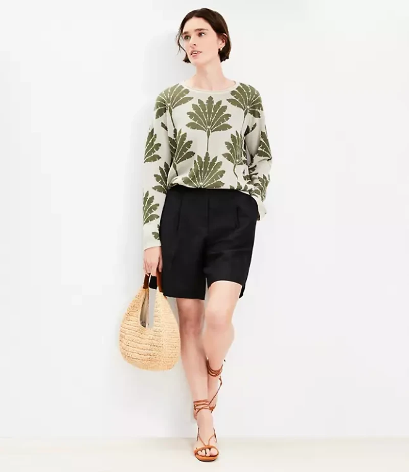 Palm Wide Sleeve Boatneck Sweater