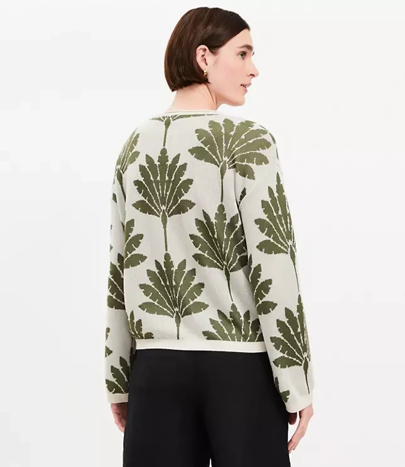 Palm Wide Sleeve Boatneck Sweater