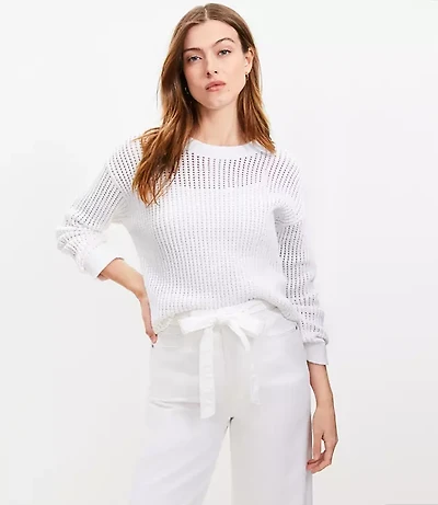 Petite Open Stitched Sweater