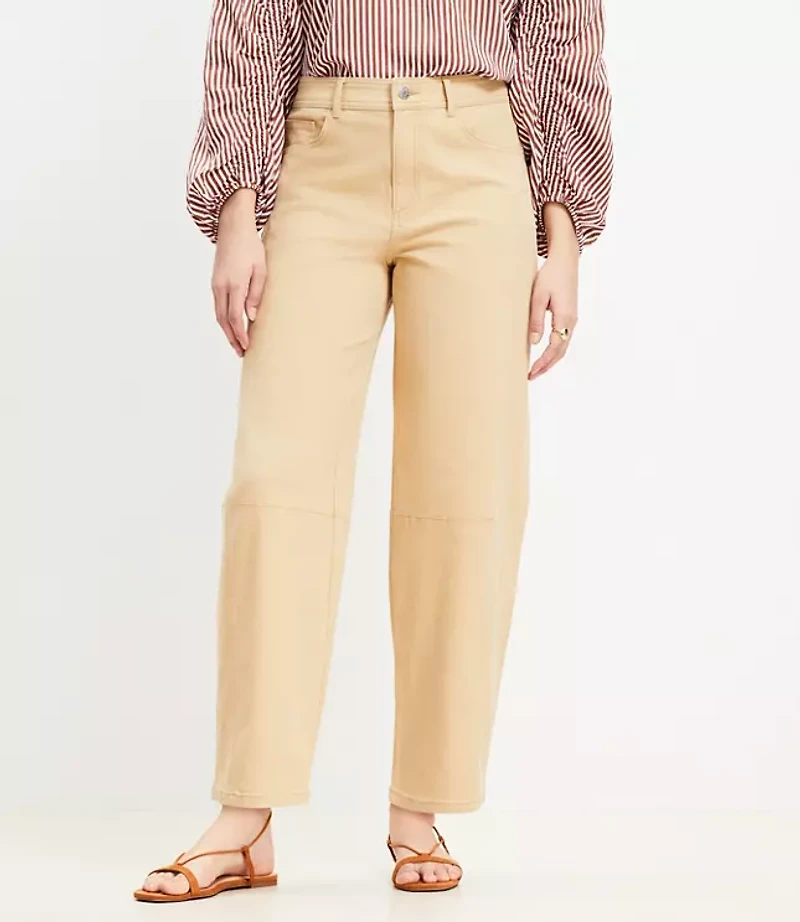 Petite Barrel Pants Canvas