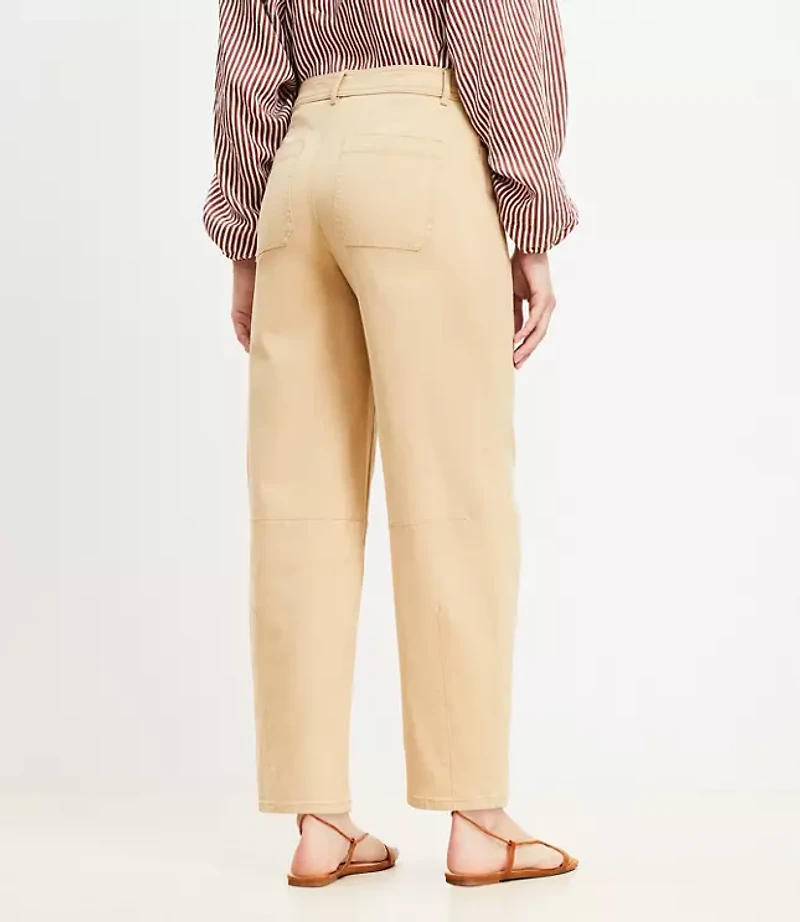 Petite Barrel Pants Canvas