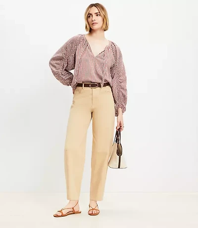 Petite Barrel Pants Canvas
