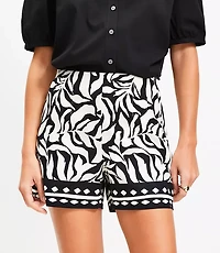 Fern Darted Side Zip Shorts