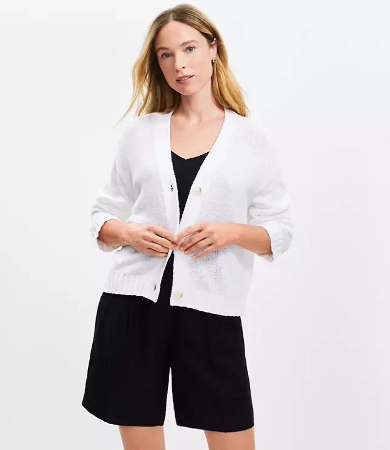 Petite Easy V-Neck Cardigan