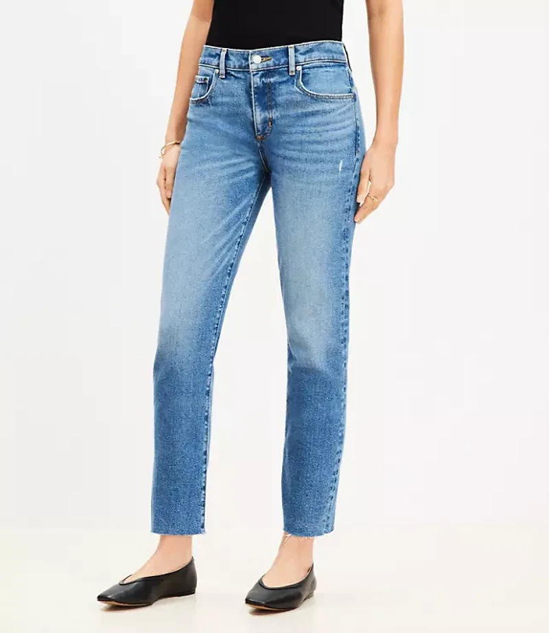 Fresh Cut Mid Rise Slim Jeans Bright Vintage Wash