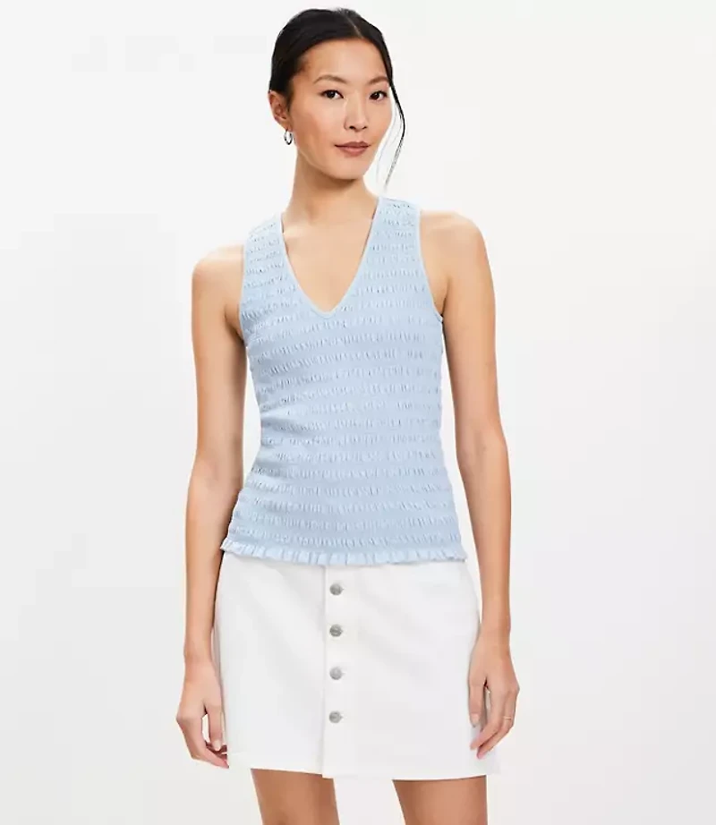 Smocked Modern Tank Top