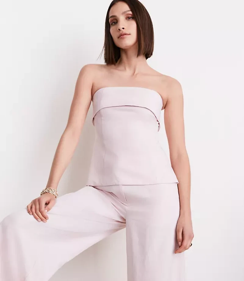 LOFT Versa Pure Spun Foldover Strapless Top