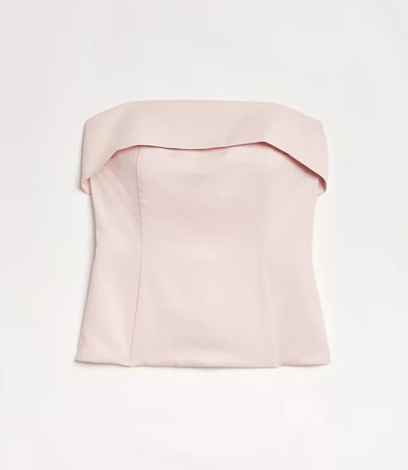 LOFT Versa Pure Spun Foldover Strapless Top