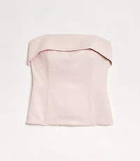 LOFT Versa Pure Spun Foldover Strapless Top