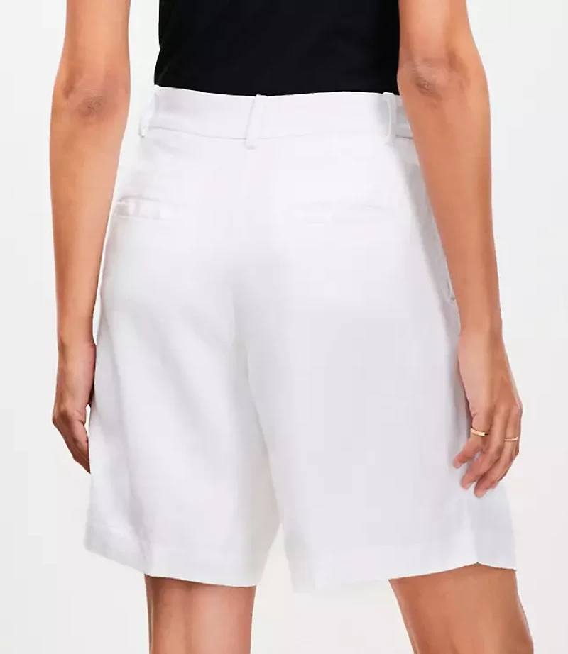 Petite Peyton Shorts in Linen Blend