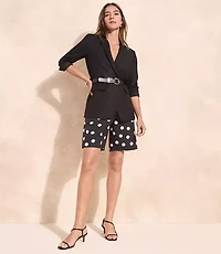 Petite Peyton Shorts in Dotted Linen Blend