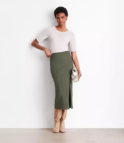 LOFT Versa Mesh Elbow Sleeve Tee