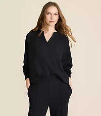 Lou & Grey Scubasoft Split Neck Top