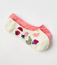 Fruit & Dot No Show Sock Set