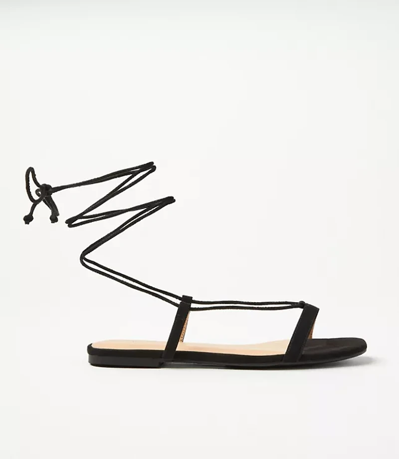 Strappy Lace Up Sandals