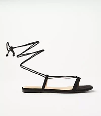 Strappy Lace Up Sandals