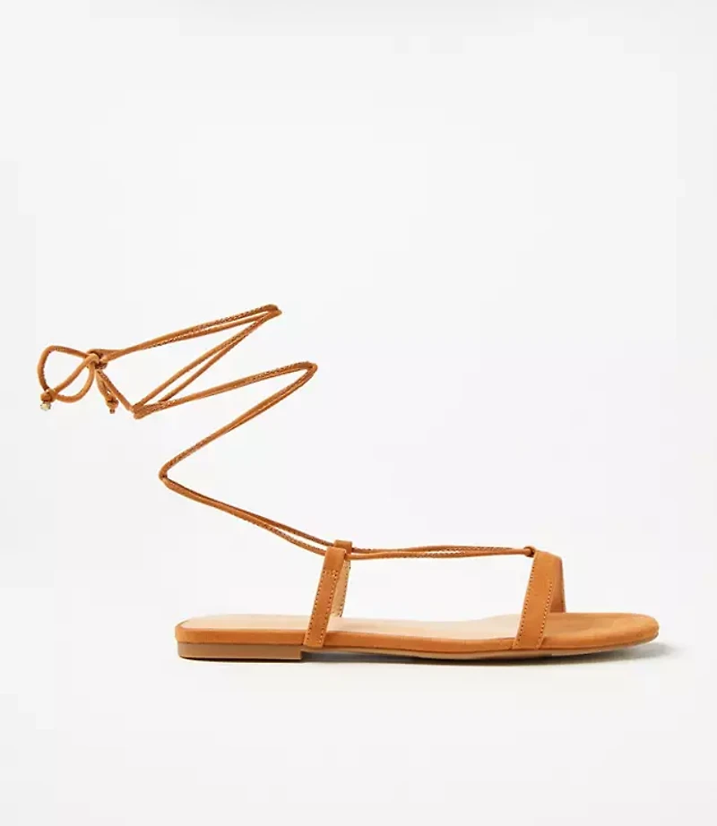 Strappy Lace Up Sandals