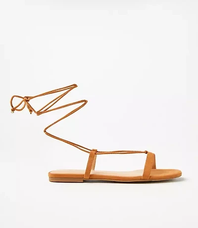 Strappy Lace Up Sandals