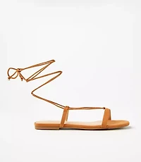 Strappy Lace Up Sandals