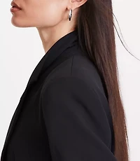 Petite LOFT Versa Crepe Drape Oversized Blazer