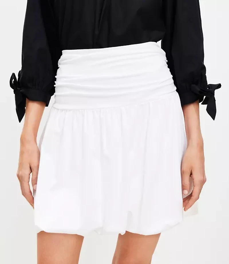 Petite Bubble Hem Mini Skirt