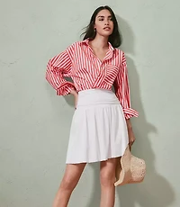Petite Bubble Hem Mini Skirt
