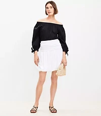 Petite Bubble Hem Mini Skirt
