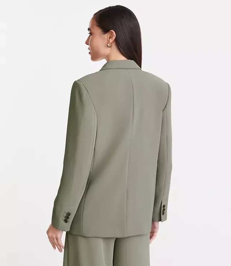 LOFT Versa Crepe Drape Oversized Blazer