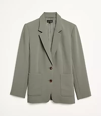 LOFT Versa Crepe Drape Oversized Blazer