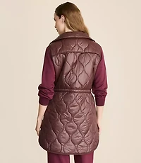 Lou & Grey Quilted Long Pocket Vest