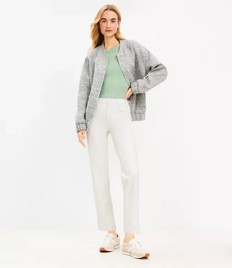 Five Pocket Straight Pants Faux Leather
