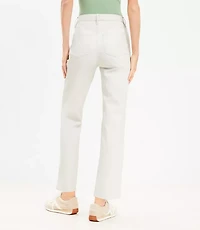Five Pocket Straight Pants Faux Leather
