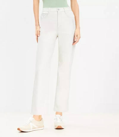Five Pocket Straight Pants Faux Leather