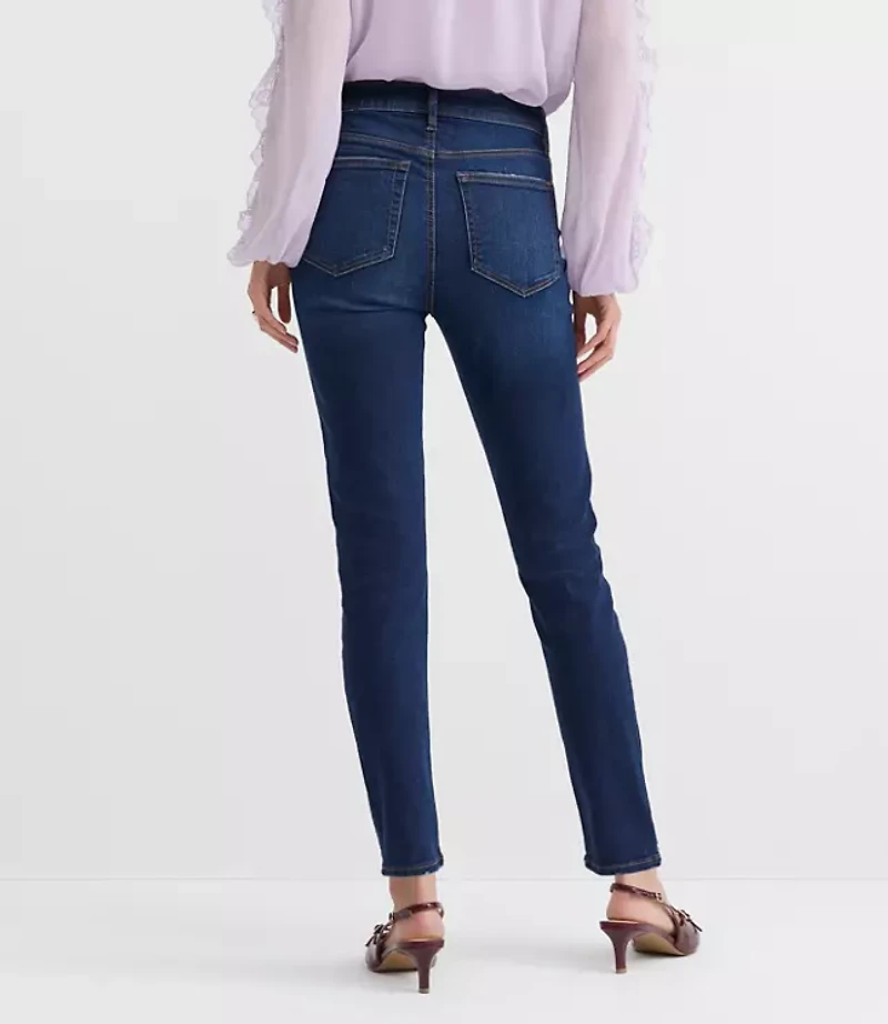 Mid Rise Skinny Jeans Vintage Dark Wash