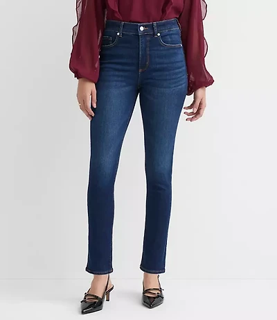 Curvy High Rise Skinny Jeans Vintage Dark Wash
