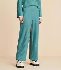 Lou & Grey Brushed Rib Wide Leg Pants