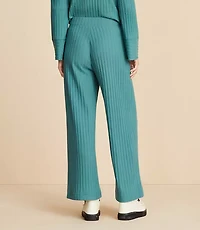 Lou & Grey Brushed Rib Wide Leg Pants