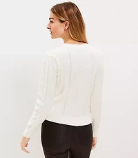 Bobble Ruffle Hem Sweater