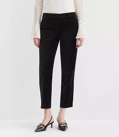 Petite Curvy Riviera Slim Pants Velvet