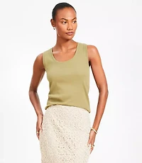 Perfect Ribbed Scoop Neck Tank Top